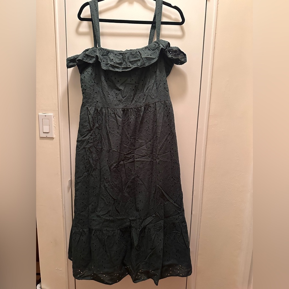 Loft eyelet maxi dress